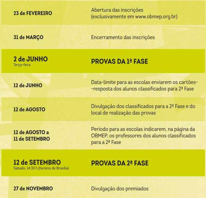 Calendário 2015