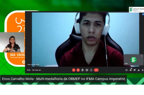 Fala do Multimedalhista que está cursando Matemática na UNICAMP: Enos Carvalho Mota.