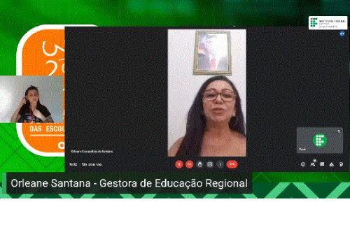 Fala da Gestora da Unidade Regional de Educação de Imperatriz (UREI)_Orleane Evangelista de Santana.