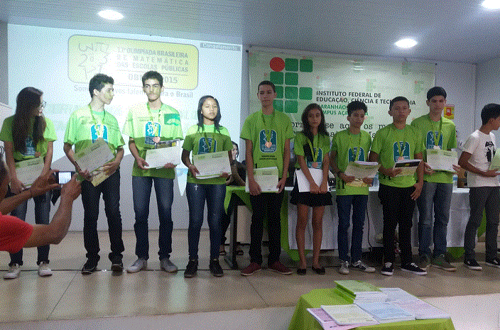 Premiados da OBMEP 2015 da Região de MA02.